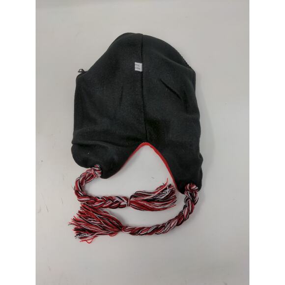 Miami Florida Beanie Hat 100% Acrylic Red & White W/Pom Pom and Strings - Picture 9 of 11